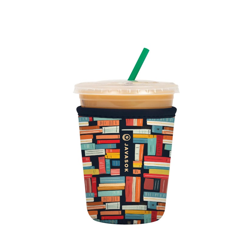 Sok It Java Sok Iced Coffee & Cold Soda Insulated Neoprene Cup Sleeve (Well Read  Small: 16-20oz) - Image 1