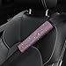surpassme 2PC Bling Car Seatbelt Covers Rhinstone Car Seat Belt CoversPads with Crystal for Releasing ShoulderNeck Pressure Car Accessorizes for Car SUV TruckPink - Image 2