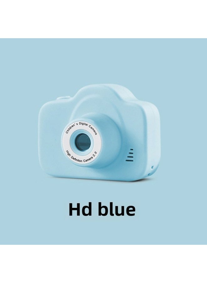 Generic Mini Children's Toy Camera HD Double Camera Children's Gift Cartoon Camera Direct Sales-Color:Hd Blue (dual Camera)  - Image 1