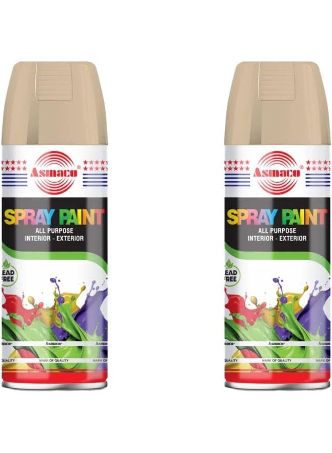 Asmaco Spray Paint - Beige - 400 Ml - Image 2