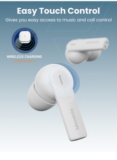 Moxedo Moxedo Duo Beats 2 in 1 Wireless Bluetooth 5.3 Earbuds Dual Microphone Clear Calls, Sweat Resistance Easy Touch Control with Noise Reduction Technology  - Image 3