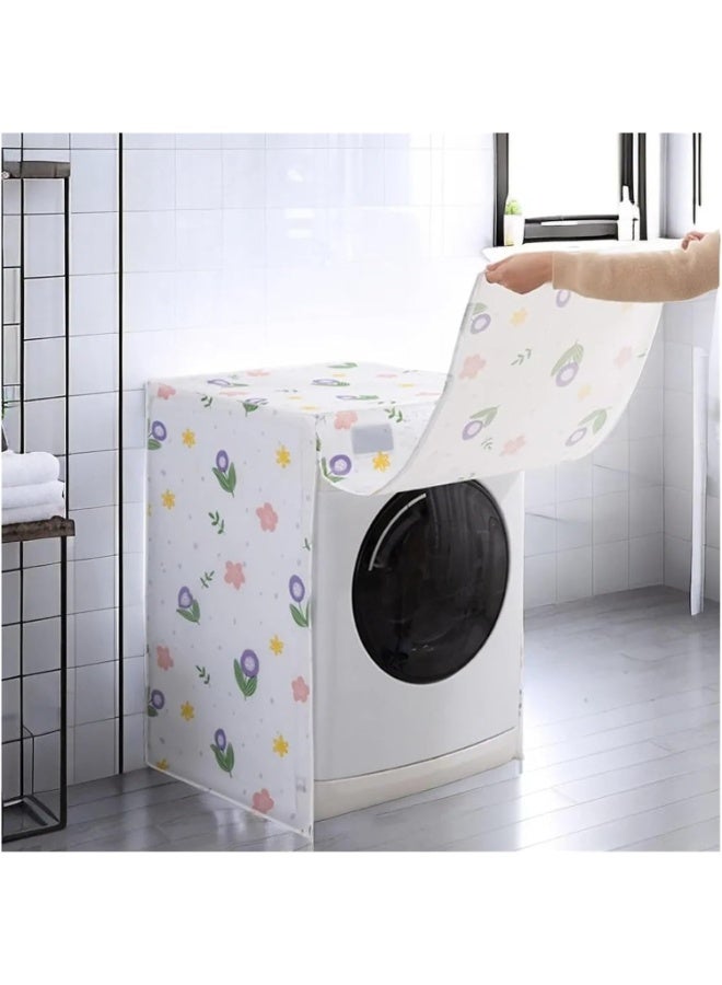 Multi-colored and shaped washing machine cover - high-quality waterproof, protection against moisture and dust, waterproof washing machine cover, automatic washing machine cover with random design - Image 4
