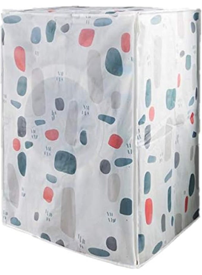 Multi-colored and shaped washing machine cover - high-quality waterproof, protection against moisture and dust, waterproof washing machine cover, automatic washing machine cover with random design - Image 2