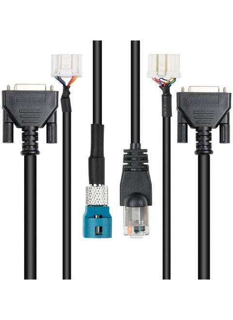 Original Tesla Diagnostic Cables Set for Tesla S & Tesla X Model, Tesla OBD2 Diagnostic Tools Adapter MaxiSYS 909, 919,908SPro, Elite,Elite II,Ultra Tablets