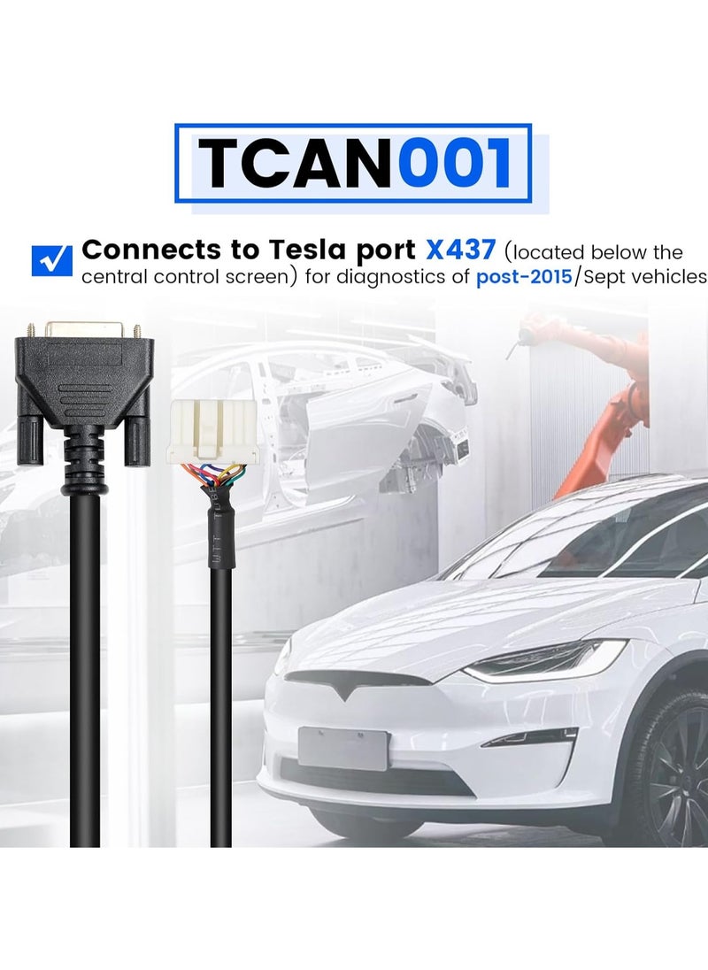 Autel Original Tesla Diagnostic Cables Set for Tesla S & Tesla X Model, Tesla OBD2 Diagnostic Tools Adapter MaxiSYS 909, 919,908SPro, Elite,Elite II,Ultra Tablets  - Image 4