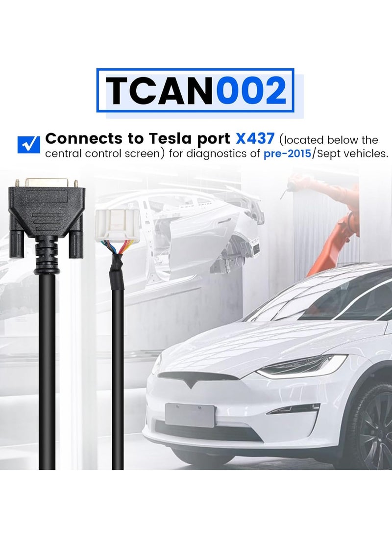Autel Original Tesla Diagnostic Cables Set for Tesla S & Tesla X Model, Tesla OBD2 Diagnostic Tools Adapter MaxiSYS 909, 919,908SPro, Elite,Elite II,Ultra Tablets  - Image 5
