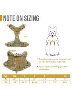 OneTigris Tactical Dog Harness Vest,No-Pull Service Dog Vest with Hook & Loop Panels,Adjustable Dog Vest Harness for Walking Hiking Training(Camo,XS)  - Image 3