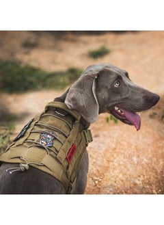 OneTigris Tactical Dog Harness Vest,No-Pull Service Dog Vest with Hook & Loop Panels,Adjustable Dog Vest Harness for Walking Hiking Training(Camo,XS)  - Image 5