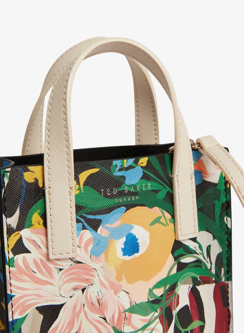 Ted Baker  Bounina Floral Bouquet Printed Mini Icon Crossbody for Women | Best Price UAE
