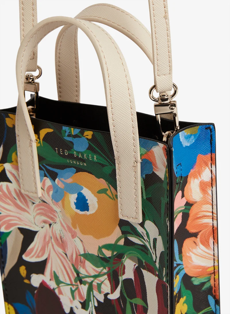 Ted Baker  Bounina Floral Bouquet Printed Mini Icon Crossbody for Women | Best Price UAE