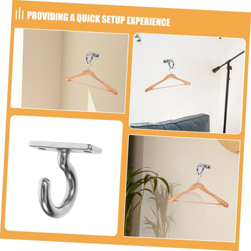 Stainless Steel 304 Wall Mount Hook 10mm Screw Ceiling Hook for Coat Hat Towel Holder Indoor Outdoor Utility Hanging in Bathroom Kitchen Garage - Image 3