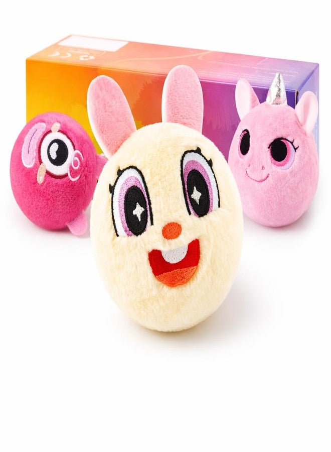 PlayZap Bouncy Balls 3" Large Size with Cute Plushies - Easter Basket Stuffers for Toddler Sensory Toys BPA-Free Safe Toys Gifts for Kids Boys Girls 1-3 3-5 5-8 - Image 1