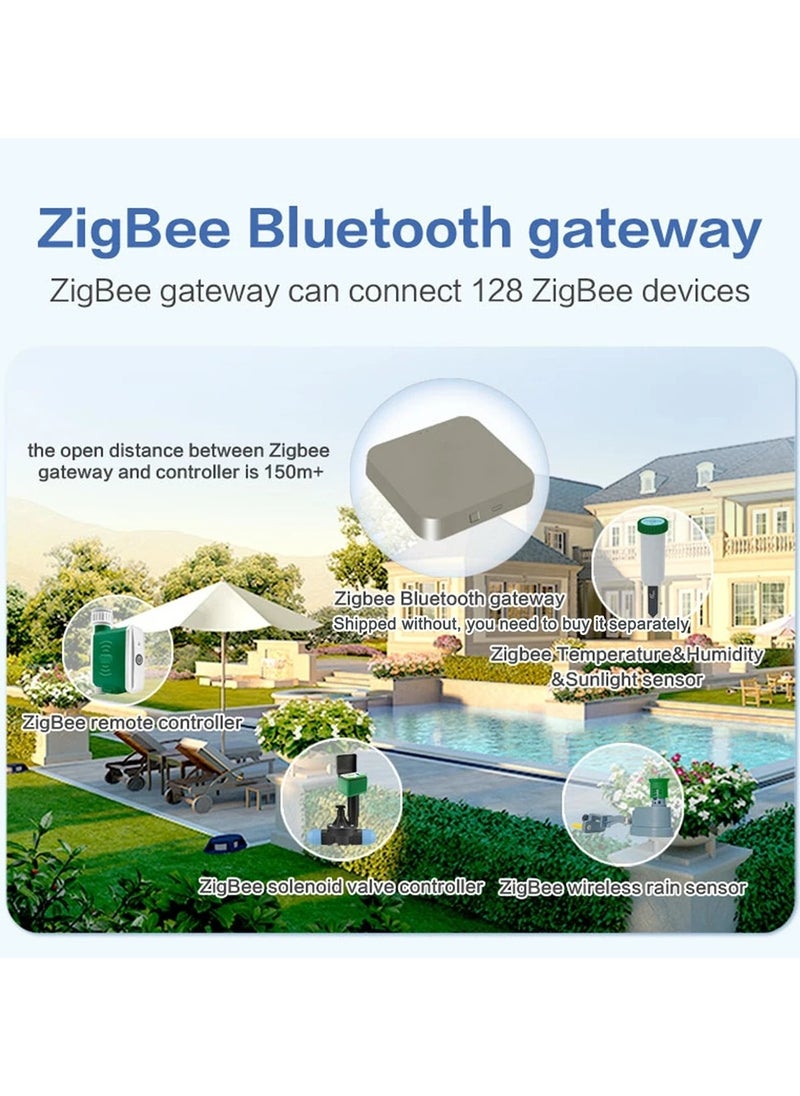 AROAQ - Tuya ZigBee Smart Watering Timer Drip Irrigation Controller APP Remote Control Automatic Watering Device Home Gardening Tool ( Timer and Gateway ) - Image 1