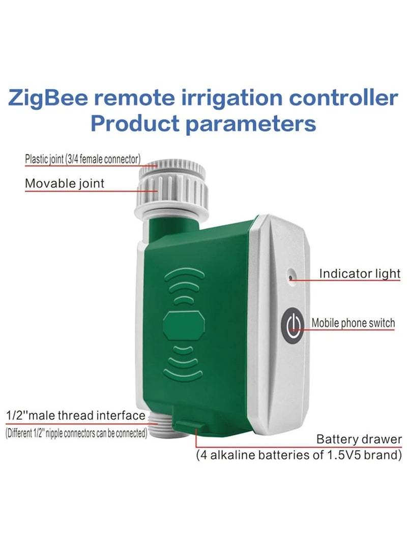 AROAQ - Tuya ZigBee Smart Watering Timer Drip Irrigation Controller APP Remote Control Automatic Watering Device Home Gardening Tool ( Timer and Gateway ) - Image 1