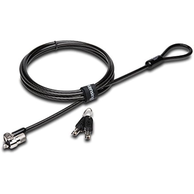 rayihni CABLE LOCK FOR HP LAPTOPS, LENOVO, ASUS, ACER & OTHER DEVICES - NEW SMALLER STRONGER PIVOTING HEAD (K65035AM) - Image 1