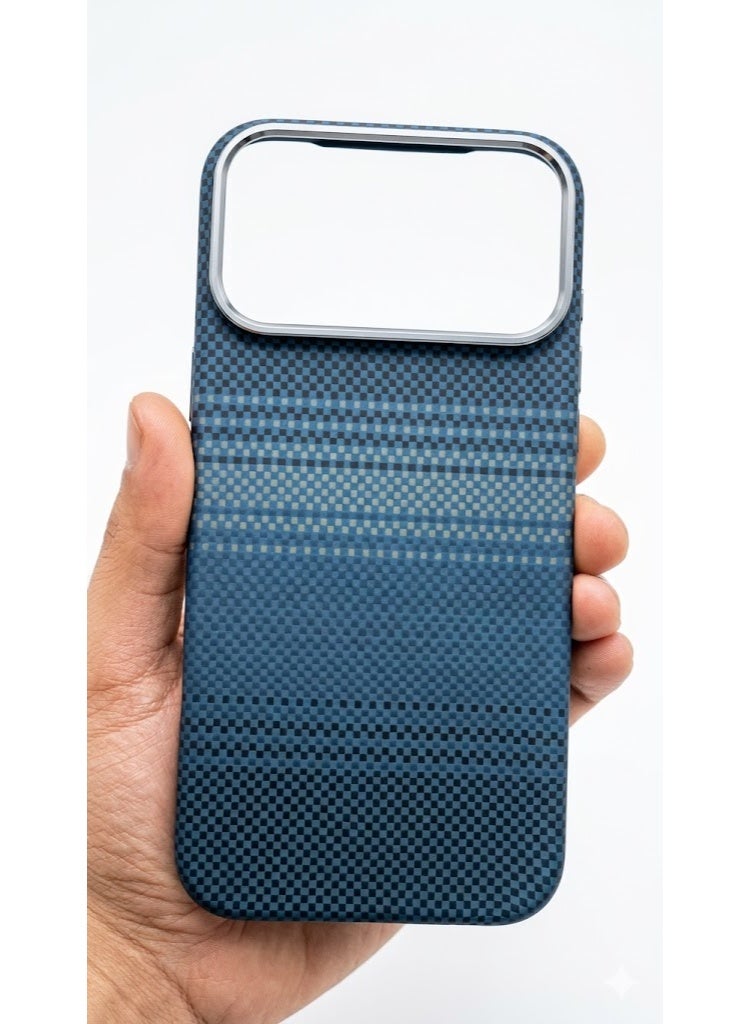 Case for iPhone 17 Pro Max: Business Men Slim Magnetic Anti Fall Cover (Compatible with MagSafe) - 1500D Fiber Textures Design Thin & Light Cover with a Caseless Feel (600D  ) - Image 1