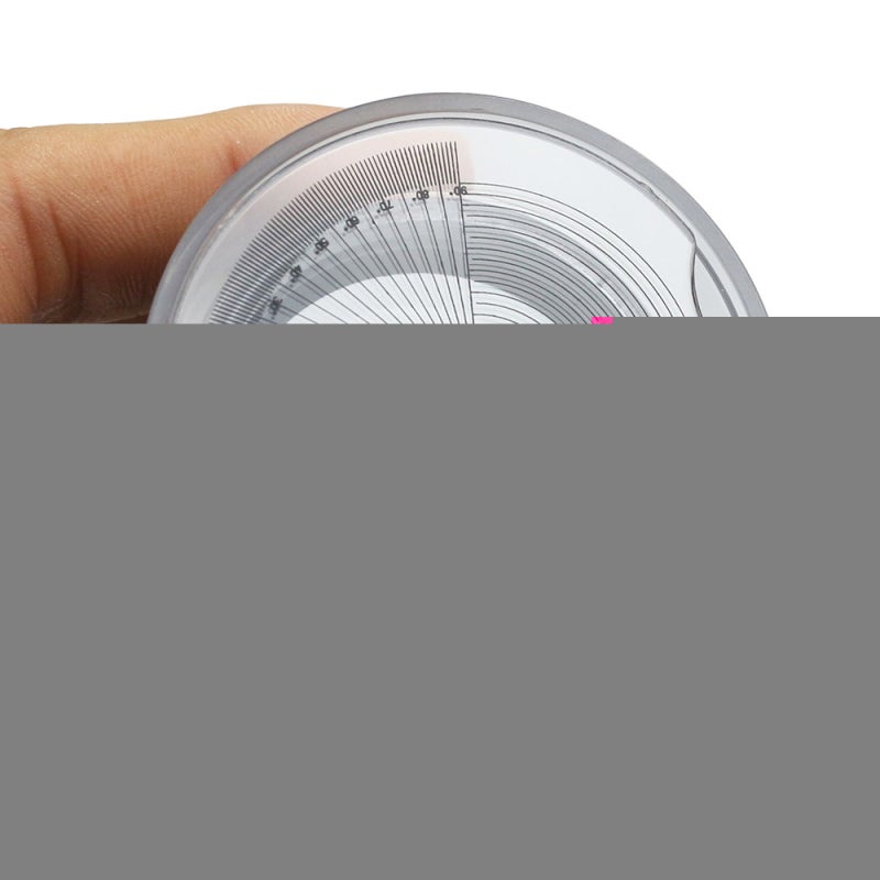 30X Scale Loupe Magnifier with 2 Scaleplates Portable Magnifying Glass Interchangeable Reticle Scale for PCB Jewelry Coin Stamp Antique Textile Painting, with Zipper Storage Bag - Image 4