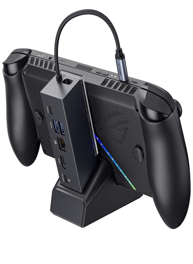 JSAUX Docking Station for ROG Xbox Ally X (2025)/ROG Ally X/ROG Ally/Steam Deck/Legion Go/Legion Go S, 6-in-1 Dock with HDMI 4K@120Hz, Gigabit Ethernet, USB A & USB C 3.2 Gen 1, 100W Charging - HB0609 - Image 1