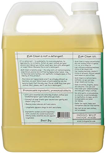 Indigo Wild Zum Clean Laundry Soap, Sea Salt, 32 Fluid Ounce - Image 2
