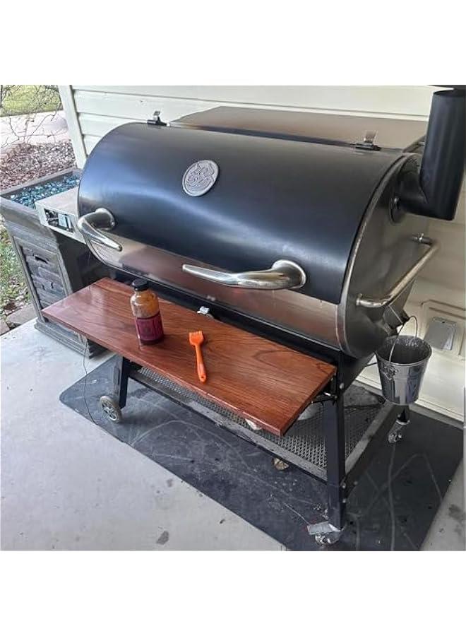 Folding Shelf Brackets - Heavy Duty Stainless Steel Collapsible Shelf Bracket for Bench Table, Space Saving DIY Bracket, Max Load: 550lb (Black, 16 inch) - Image 5