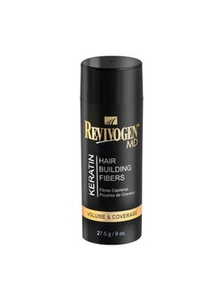 Revivogen Revivogen MD Keratin Hair Building Fibers Hairline Powder Hair Fibers Hair Fibers for Thinning Hair Hair Fiber Spray Thick Fiber for Hair Men and Women Hair Filler 9oz Black 
