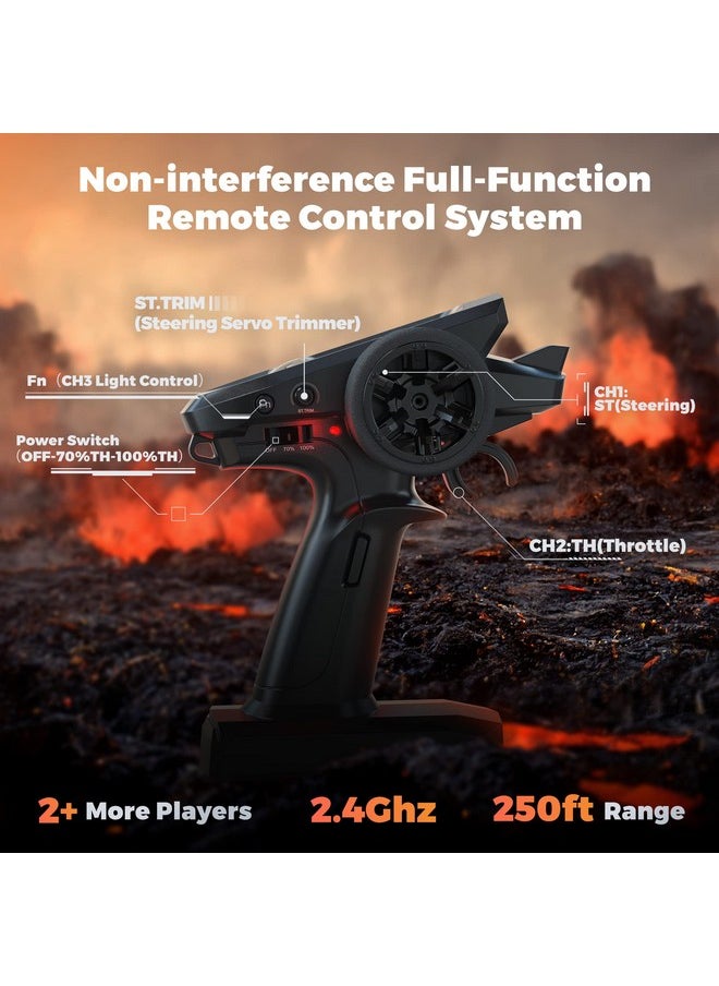 BEZGAR - Cale 4X4 Rc Trucks By Bezgar - All Terrain, Waterproof, High Speed Electric Remote Control Cars With Upgrade Chassis And Two Batteries - Image 1