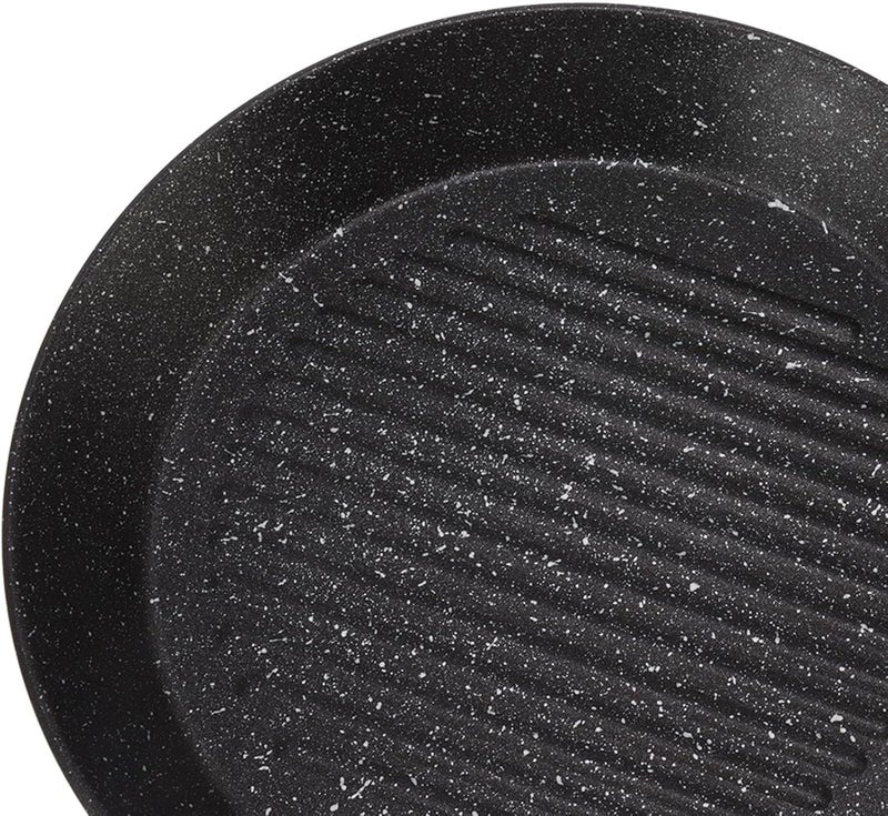 Round Frying Pan, Universal Non-stick Coated Iron Grill Pan with a Flat Floor for Meat, Steak, Fish, Breakfast - Image 4