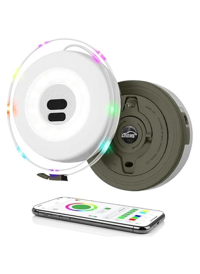 Arabest LED Camping String Light with App Control, 19FT Rechargeable Colorful Waterproof Hanging Outdoor Tent Garden Party Decoration.  - Image 1