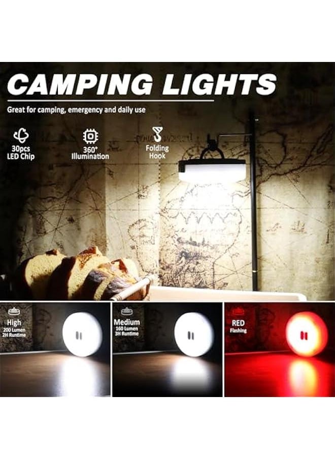 Arabest LED Camping String Light with App Control, 19FT Rechargeable Colorful Waterproof Hanging Outdoor Tent Garden Party Decoration.  - Image 3