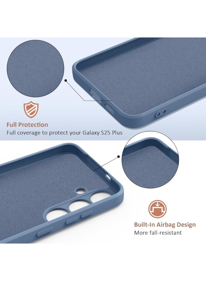 Case for Samsung Galaxy S25 FE Soft Silicone Gel Rubber Cover Shockproof Matte Finish Back Cover Inner Fabric Lining with Camera Protection Case for Samsung Galaxy S25 FE - Image 4