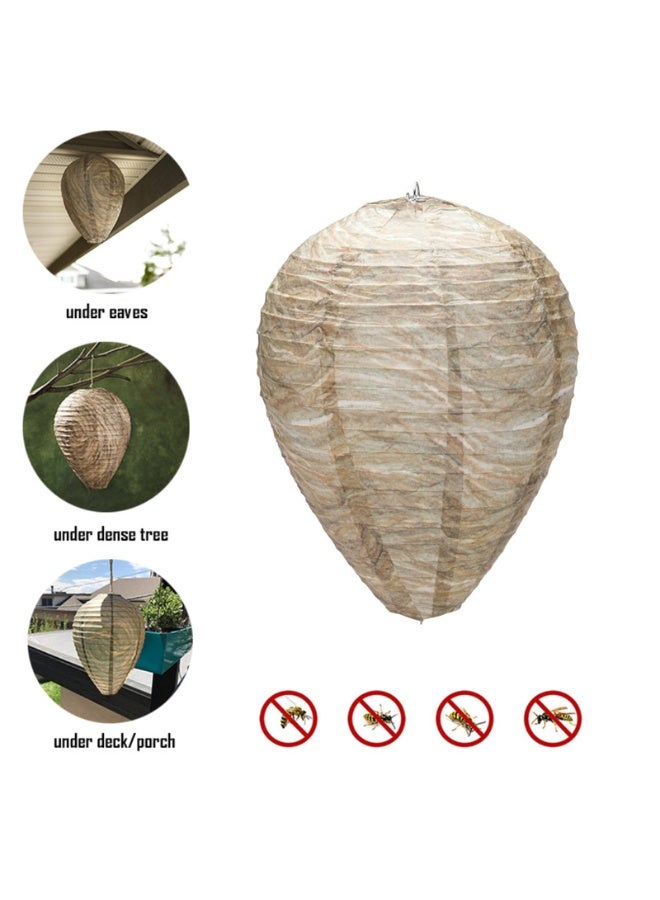 موردلي عش دبابير زائف، نحل، دبابير، طارد للدبابير، عش زائف، عش دبابير زائف، عش دبابير مُعلق، عش دبابير زائف، طارد للدبابير، صديق للبيئة، مُعلق للدبابير، مناسب للمنزل والحديقة والخارج. - Image 1
