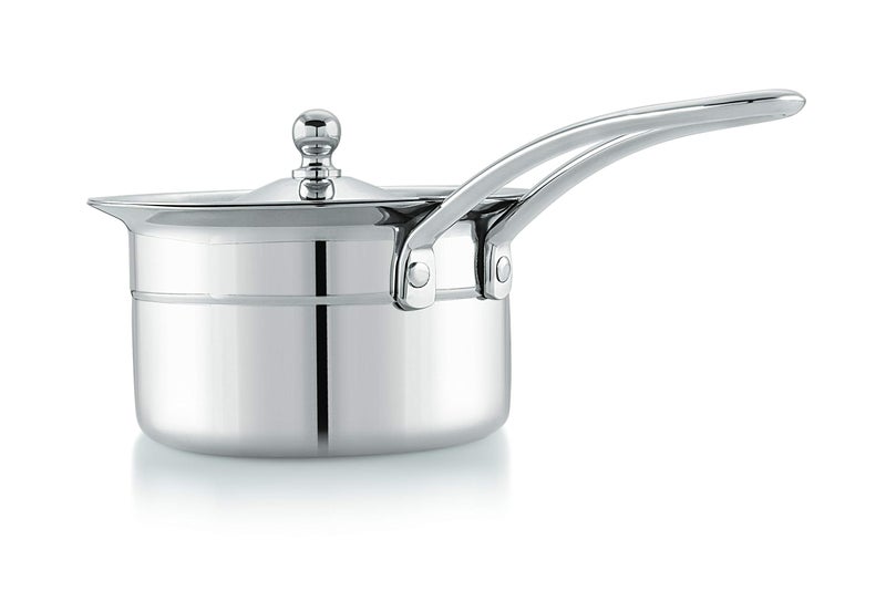 M MUKTI Crafted for Excellence Mukti Premium Stainless Steel Curry & Gravy Saucepan (with Lid, 800 ML) - Image 2