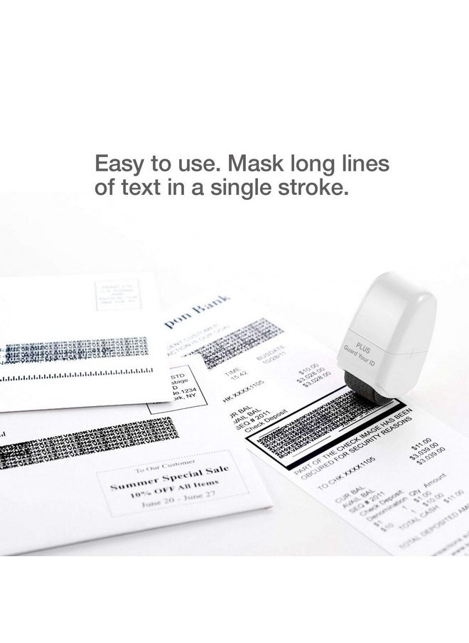 Plus Guard Your Id Identity Protection Security Prevention Stamp Roller (Deluxe Multi-Color 4-Pack)  - Image 4