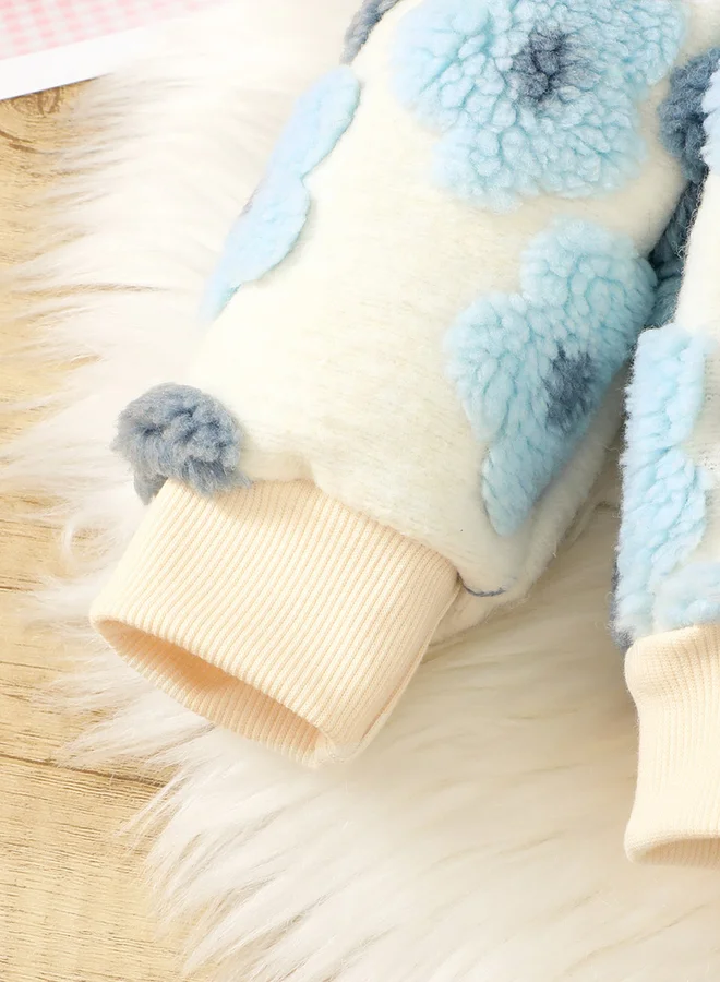 Take Two Take Two Girl's 3D Floral Detail Long Sleeve Sweatshirt