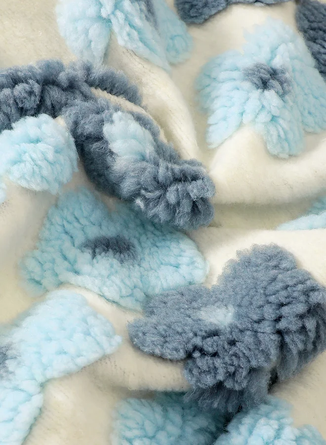 Take Two Take Two Girl's 3D Floral Detail Long Sleeve Sweatshirt