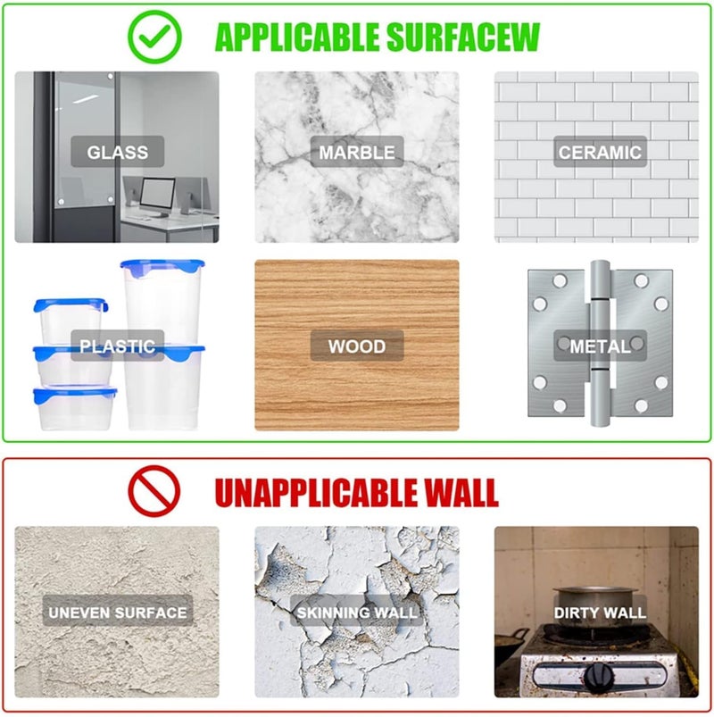 GQ Clear Double Sided Mounting Tape Squares, Heavy Duty Traceless Adhesive Pads, 6cm x 6cm, Removable Waterproof Gel Stickers for Wall Hanging, 20 Pieces - Image 4