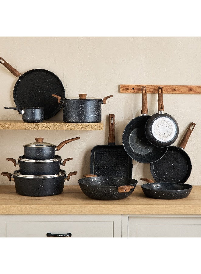 Home Box Black Saucepan with Lid - 18 cm - Image 5