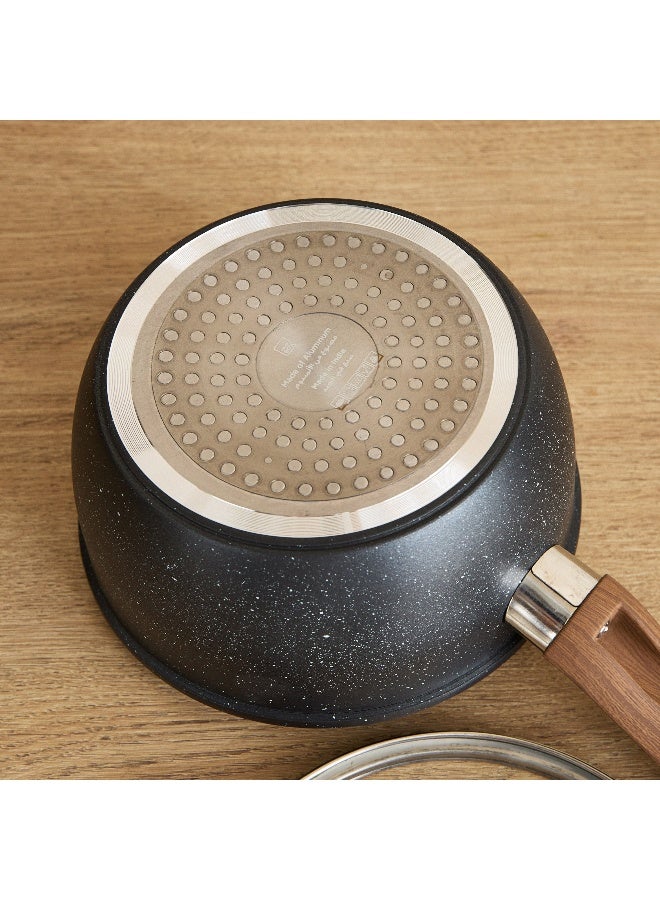 Home Box Black Saucepan with Lid - 18 cm - Image 4