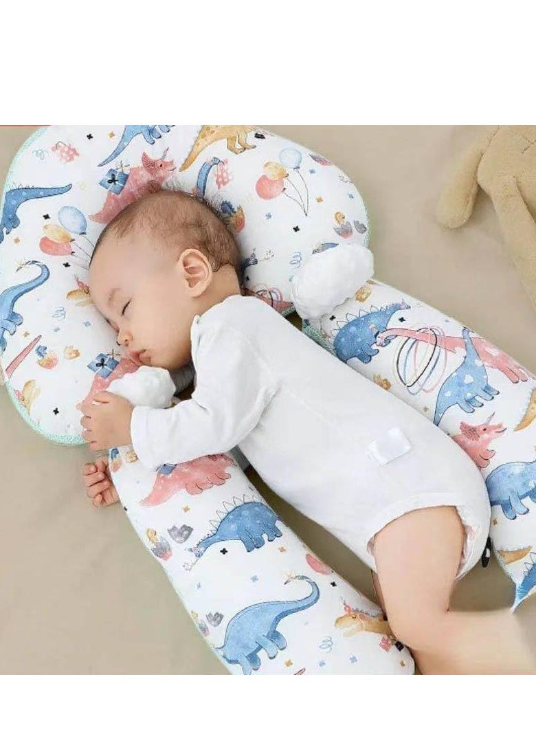 KCDMBUE Newborn Pillow,Baby's Head Shaping Pillow, Sleep Shaping Pillow and Neck Support Baby Memory Foam Pillow With Adjustable Height Breathable for Sleeping Ergonomic Design Washable  - Image 2