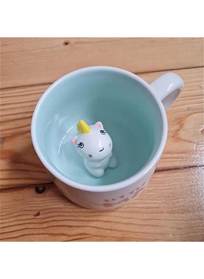 3D Unicorn Ceramic Mug, Unique Handmade Unicorn Coffee Cups,  Gift for Birthdays, Women, Girls, Girlfriend (Unicorn) - Image 3