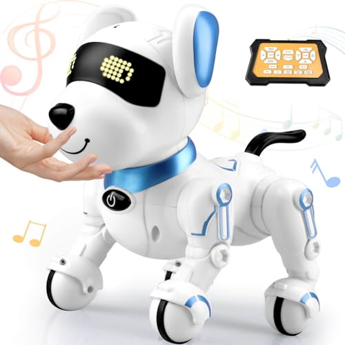 Britik Robot Dog Toys for Kids 8 9 10 11 12 Remote Control Dogs Robot Dog for Kids 812 Pet Robotic Electric Toy Robotic Dogs Toys for 5 6 7 8 9 10 11 12 Years Old Boys Girls Blue - Image 1