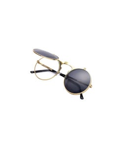 Flip Up Sunglasses, 80s Glasses for Men, Mens Round Sunglasses, Steampunk Round Glasses, Costume Glasses, Vintage Sunglasses For Men Women Juniors