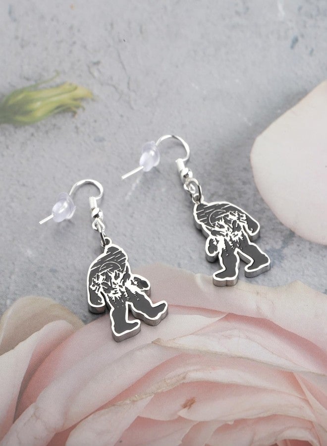 SEIRAA Mysterious Animals Earrings Footprint Drop Earrings Cryptid Animals Jewelry Gifts - Image 2