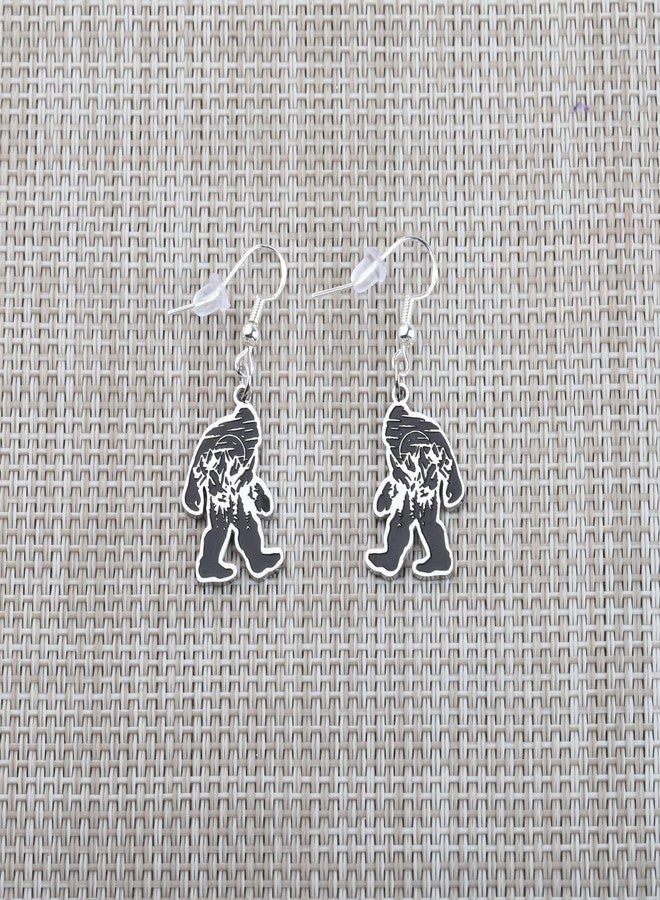 SEIRAA Mysterious Animals Earrings Footprint Drop Earrings Cryptid Animals Jewelry Gifts - Image 3