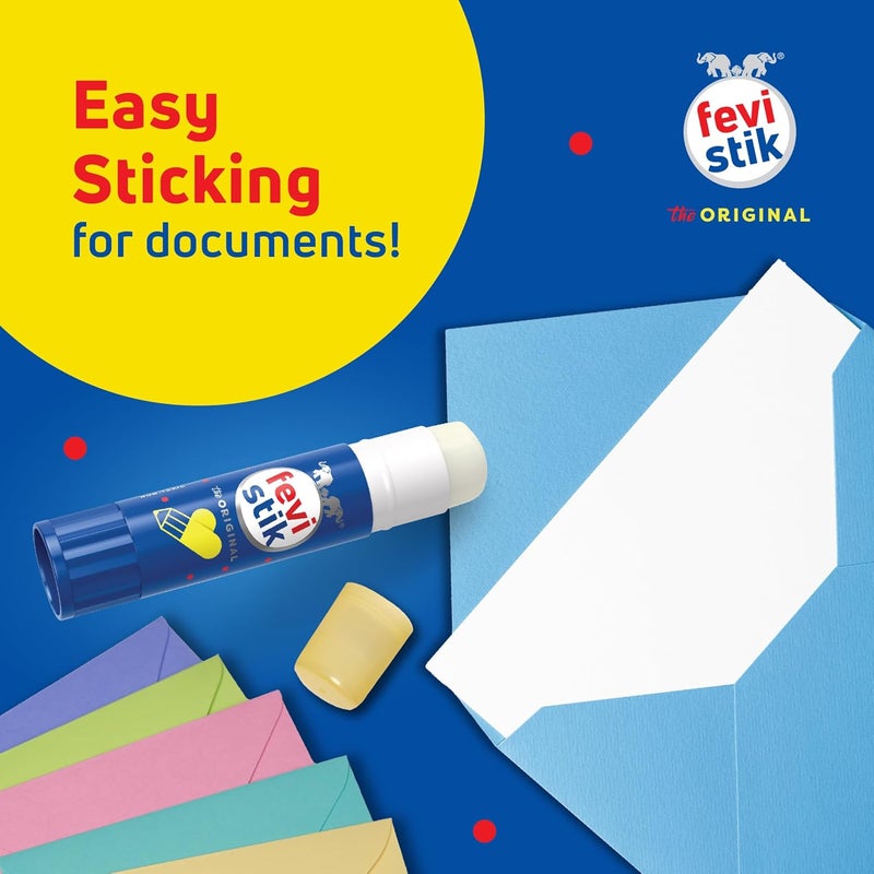Pidilite Fevistik Glue Stick 25g, Pack of 4 | Multi-Purpose Glue Stick for School Projects, Art & Craft, DIY | Suitable for School & Office Activities | Easy to Use - Image 4
