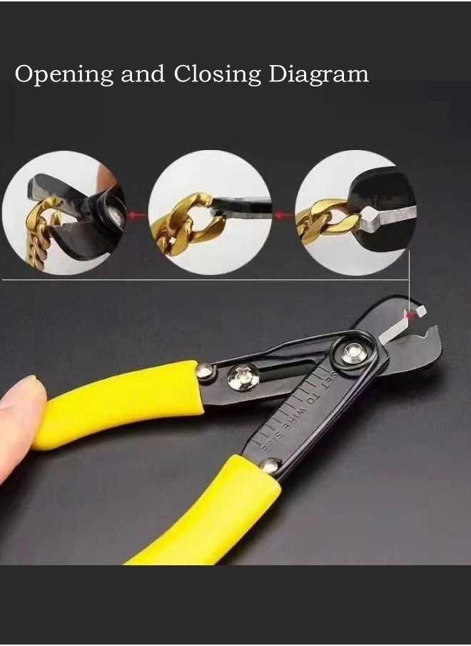 Generic Chain Opening Pliers Wire Stripper 13CM  Yellow and Black  - Image 2