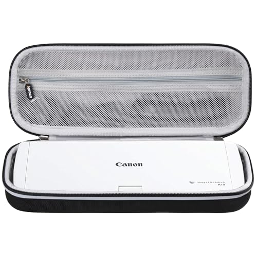 Aproca Portable Case Compatible with Canon ImageFORMULA R10 / ImageFORMULA P-215II Portable Document Scanner, Storage Hard Bag - Black (Case Only) - Image 1