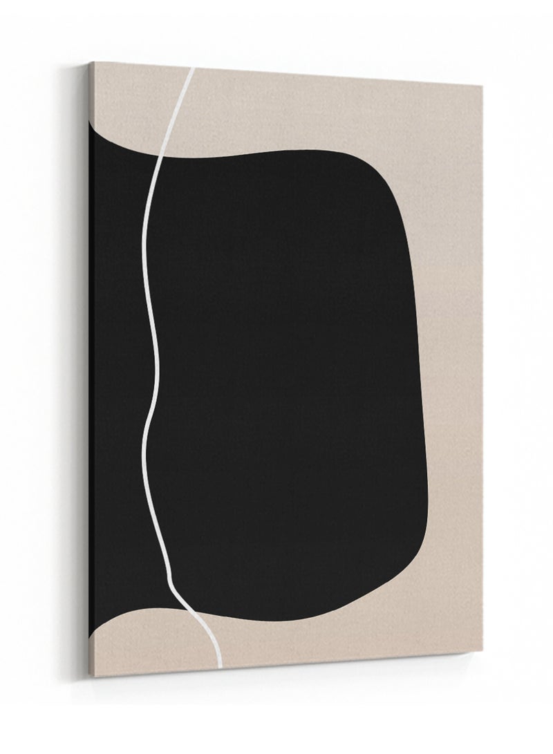 لوحة كانفاس على إطار خشبي بتصميم فن تجريدي بسيط - Image 4