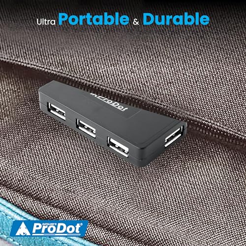 ProDot 4-in-1 USB Hub 2.0 with Hi-Speed Data Transfer 480 Mbps I Plug & Play I Universally Compatible with Speaker, Laptop, Hard Drive, PC, Laptop etc. I 1 Year Warranty (Play Plus) - Image 5
