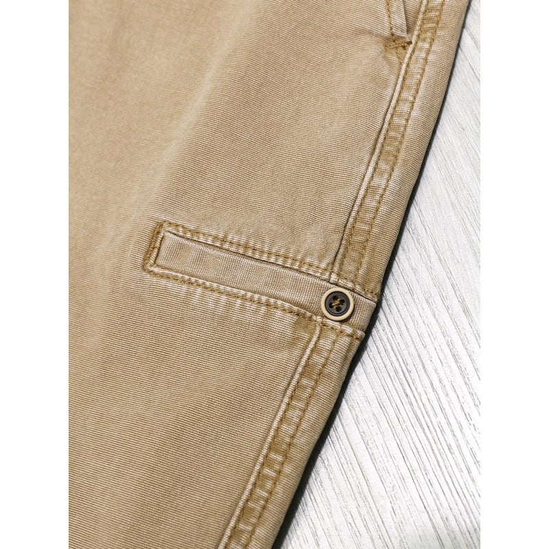 Trendy Brand Overalls Slant Pocket Shorts Boys Casual Retro Trendy Straight Mid-Leg Pants Functional Loose Harlan Shorts - Image 5